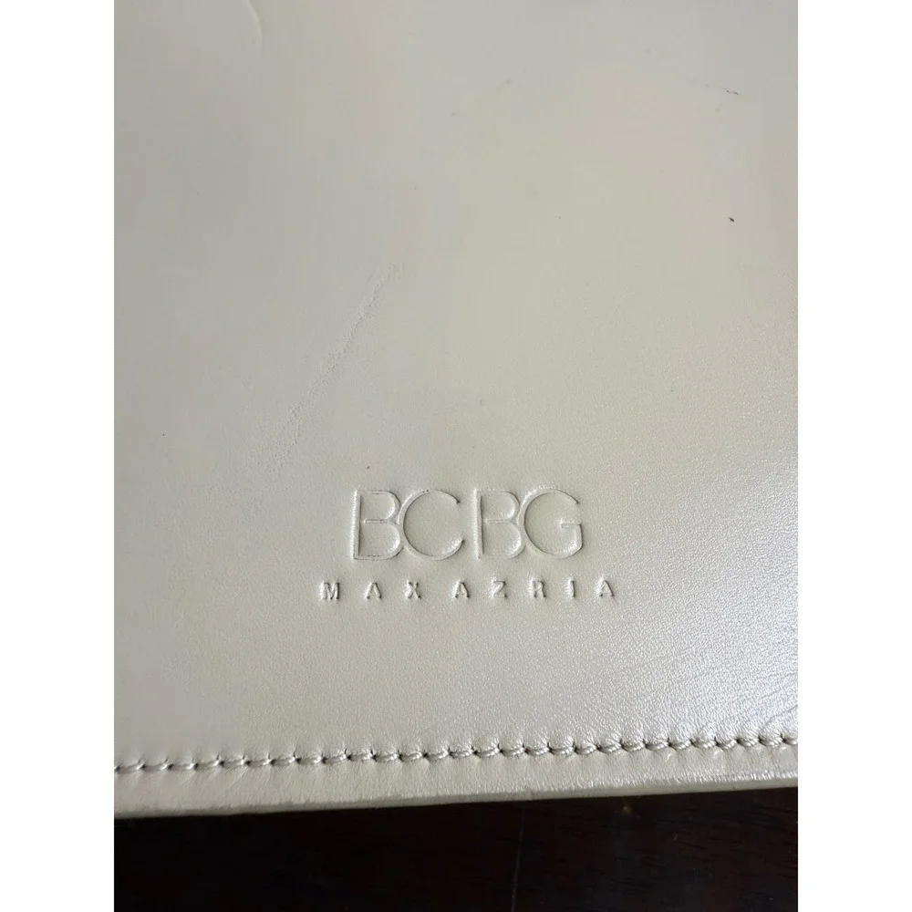 BCBG‎ Max Azria Satchel Bag Women's Beige Laser Cut Purse Handbag Designer NWT